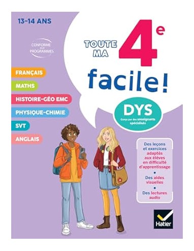 Ma 4e facile ! Tout-en-un adapté aux...